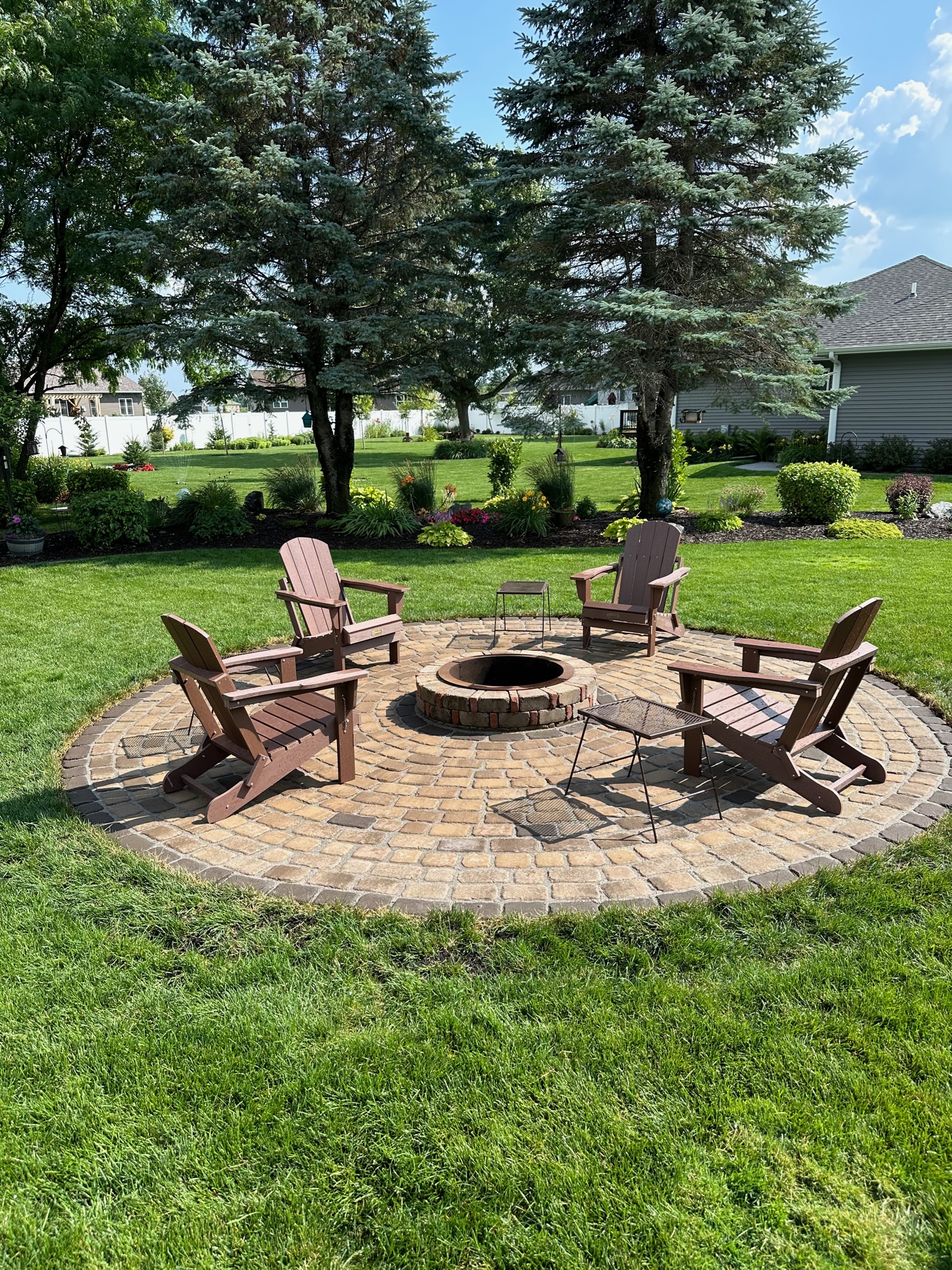 Seasonal cleanup and maintenance project at a Wisconsin Rapids property